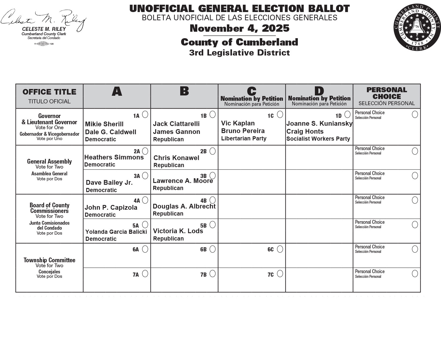 Official Ballot